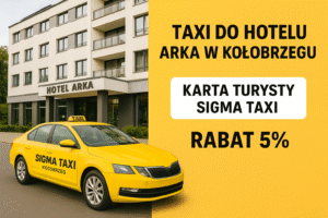Taxi do Hotelu Arka w Kołobrzegu