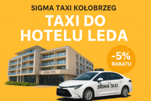 Taxi do Hotelu Leda w Kołobrzegu
