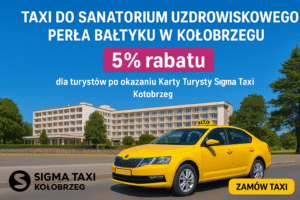 Taxi do Sanatorium Uzdrowiskowego Perła Bałtyku w Kołobrzegu