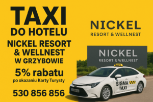 Taxi do Hotelu Nickel Resort & WellNest w Grzybowie